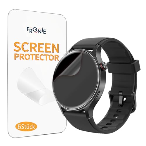 Frgnie Schutzfolie kompatibel mit Fitpolo AR-01 Smartwatch 1,32" (6 Stück) HD Transparent TPU Kompatibel mit aeac AR01 Smartwatch Displayschutzfolie von Frgnie