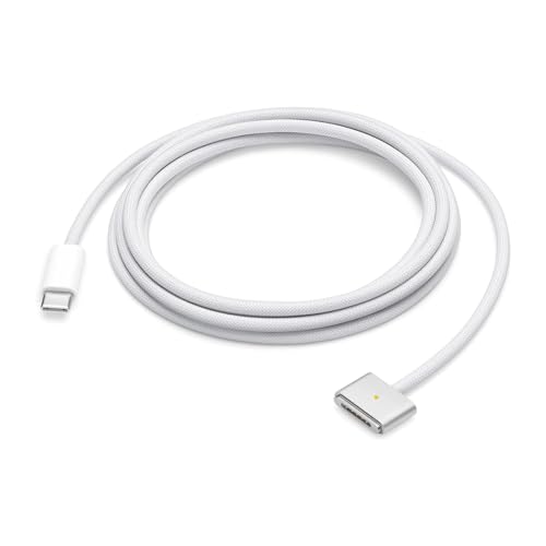 140W USB-C-auf-Magnetic-3-Kabel, kompatibel mit Mac Book Pro/Air 2021–2023 (M1, M2, M3 14–16 Zoll), geflochtenes Nylon, 2m von Fribug