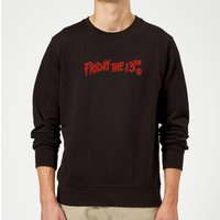 Friday the 13th Logo Sweatshirt - Black - L von Friday 13th