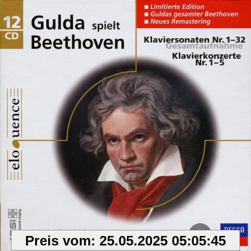 Gulda spielt Beethoven: Klaviersonaten 1-32 + Klavierkonzerte 1 - 5 von Friedrich Gulda