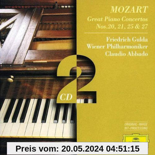 Mozart: Klavierkonzerte 20, 21, 25, 27 von Friedrich Gulda