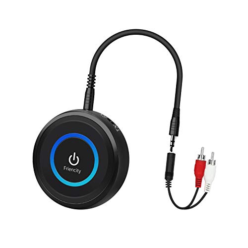 Friencity Bluetooth V4.1 Audio Sender Empfänger mit aptX Low Latency, 2-in-1 Wireless Bluetooth Adapter mit 3,5 mm / 2,5 mm RCA Audio Kabel für TV, Stereoanlage, MP3, CD Player, PC, Autolautsprecher von Friencity