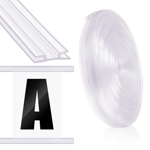 Frienda 75 Feet Foldable Plastic Track for Flexible Plastic Sign Letters Soft Letter Board Track for Sign Letters Poster von Frienda