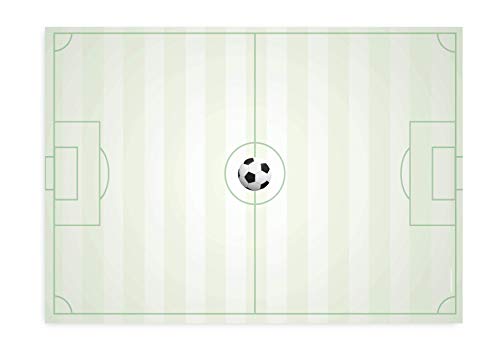 Friendly Fox Fussball Schreibtischunterlage Papier, 1x DIN A2 Kinder Schreibtischunterlage, 25 Blatt Block zum Malen Schreiben, Fußball Block von Friendly Fox