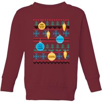 Friends Baubles Kids' Sweatshirt - Burgundy - 5-6 Jahre von Friends