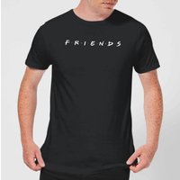Friends Logo Contrast Men's T-Shirt - Black - S von Friends
