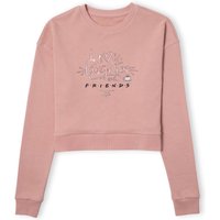Friends Love Laughter Women's Cropped Sweatshirt - Dusty Pink - XS von Friends