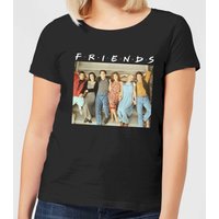 Friends Retro Character Shot Damen T-Shirt - Schwarz - 3XL von Friends