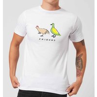 Friends The Chick And The Duck Men's T-Shirt - White - S von Friends
