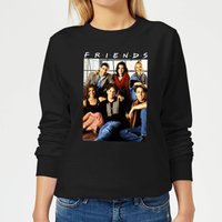 Friends Vintage Character Shot Damen Pullover - Schwarz - XL von Friends