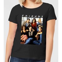 Friends Vintage Character Shot Damen T-Shirt - Schwarz - XL von Friends