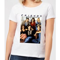 Friends Vintage Character Shot Damen T-Shirt - Weiß - XL von Friends