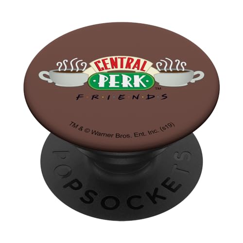 PopSockets Friends Central Perk Coffee Logo PopSockets PopGrip: Ausziehbarer Sockel und Griff für Handys/Tablets mit Tauschbarem Top von Friends