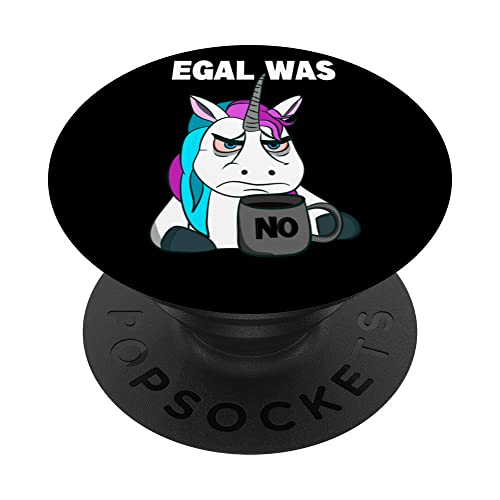 Egal was - no. Mürrisches lustiges Einhorn mit Kaffeetasse PopSockets mit austauschbarem PopGrip Egal was - no. Mürrisches lustiges Einhorn mit Kaffeetasse PopSockets mit austauschbarem PopGrip von Frieser Designs