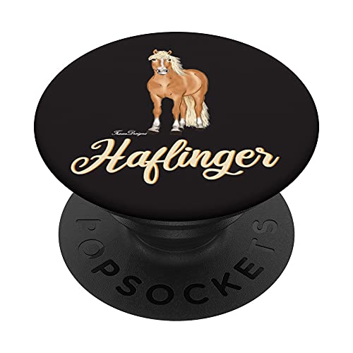 Haflinger Pferd, Pony Reiter Outfit vintage Motiv Haffi PopSockets mit austauschbarem PopGrip von Frieser Designs