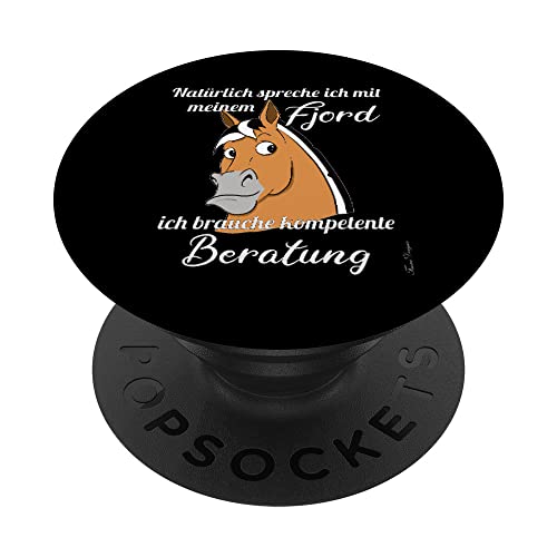 Lustiger Pferde Spruch mit Comic norwegisches Fjordpferd PopSockets mit austauschbarem PopGrip Lustiger Pferde Spruch mit Comic norwegisches Fjordpferd PopSockets mit austauschbarem PopGrip von Frieser Designs