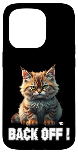 Süße Katze mit schlechter Laune, Back off, lustiges Hülle für iPhone 15 Pro von Frieser Designs