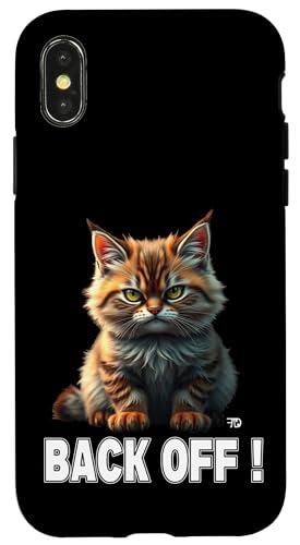 Süße Katze mit schlechter Laune, Back off, lustiges Hülle für iPhone X/XS Süße Katze mit schlechter Laune, Back off, lustiges Hülle für iPhone X/XS von Frieser Designs