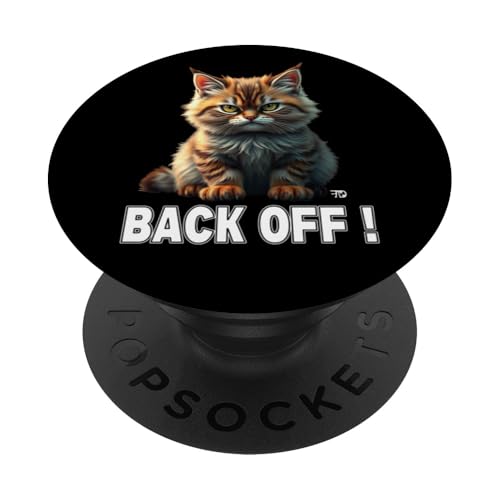 Süße Katze mit schlechter Laune, Back off, lustiges PopSockets Klebender PopGrip Süße Katze mit schlechter Laune, Back off, lustiges PopSockets Klebender PopGrip von Frieser Designs