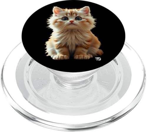 Süße flauschiges Katzenbaby PopSockets PopGrip für MagSafe von Frieser Designs
