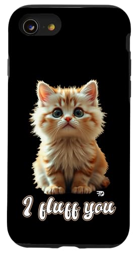 Süßes rotes Kätzchen das dich richtig fluffig findet Hülle für iPhone SE (2020) / 7 / 8 von Frieser Designs