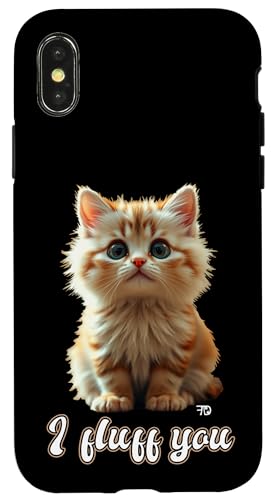Süßes rotes Kätzchen das dich richtig fluffig findet Hülle für iPhone X/XS Süßes rotes Kätzchen das dich richtig fluffig findet Hülle für iPhone X/XS von Frieser Designs