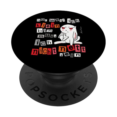 kleiner böser Hase witziger Spruch für kleine Leute lustiges PopSockets mit austauschbarem PopGrip von Frieser Designs