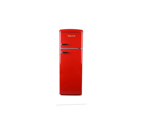 Frigelux RFDP246RRA++ Kühlschrank mit 2 Türen, Retro, 246 l, Gefrierteil 52 l, automatische Abtauautomatik, freistehend, Vintage 50er Jahre, Rot Frigelux RFDP246RRA++ Kühlschrank mit 2 Türen, Retro, 246 l, Gefrierteil 52 l, automatische Abtauautomatik, freistehend, Vintage 50er Jahre, Rot von Frigelux