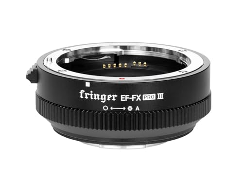 Fringer EF-FX PRO III Autofokus Mount Adapter integrierte elektronische Blende für Canon EOS EF Sigma Objektiv an Fujifilm Fuji Kamera X-T3 X-T4 X-Pro3 X-T30II X-S10 XH2S X-T30 XE4 X-T5 von Fringer