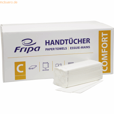 Fripa Handtücher Comfort 4342100 4342100 25x33mm weiß 24x128 Blatt Fripa Handtücher Comfort 4342100 4342100 25x33mm weiß 24x128 Blatt von Fripa