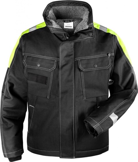 Fristads Baumwoll-Winterjacke 447 Fasi Gr??E L Schwarz von Fristads