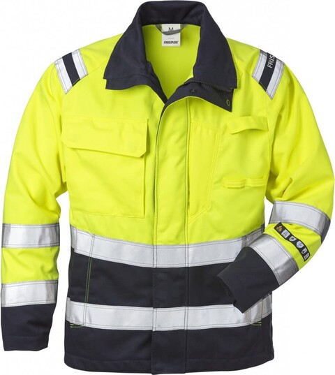 Fristads Flamestat High Vis Jacke Damen Kl. 3 4275 ATHS Warnschutz-Gelb/Marine von Fristads