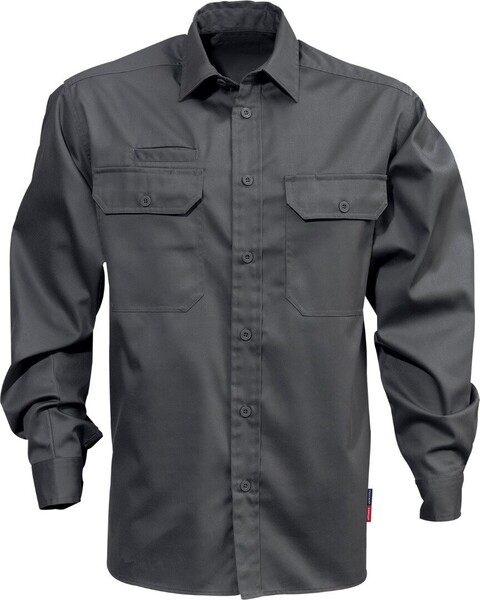 Fristads Kansas Workwear Arbeitshemd Langarm Dunkelgrau GR L von Fristads