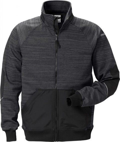 Fristads Sweatjacke 7052 SMP Grau/Schwarz GR 2XL von Fristads