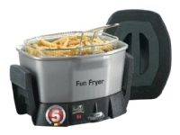 Fritel FF 1200, Fritteuse, 1,5 l, 190 °C, 6 Person(en), Eins/Eine(r), Anthrazit, Metallisch von Fritel