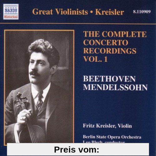 Great Violinists - Fritz Kreisler (Konzertaufnahmen Vol. 1) (Aufnahmen 1926) von Fritz Kreisler