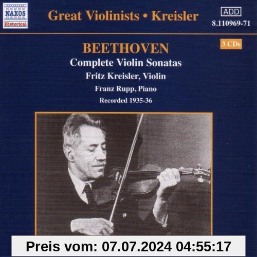 Komplette Violinsonaten von Fritz Kreisler