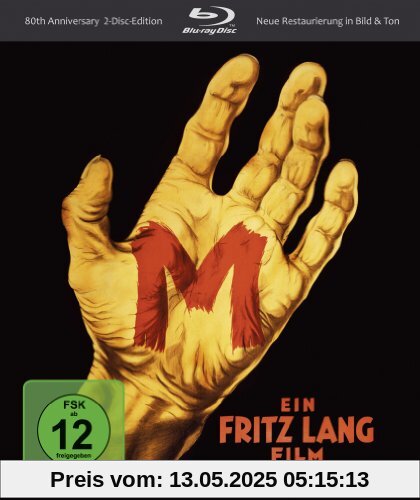 M - Eine Stadt sucht einen Mörder - 80th Anniversary Edition (+ DVD) [Blu-ray] von Fritz Lang