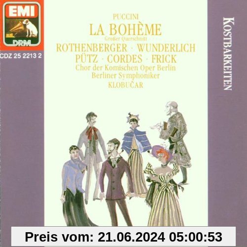 Puccini: La Bohème (Großer Querschnitt) [deutsch] von Fritz Wunderlich