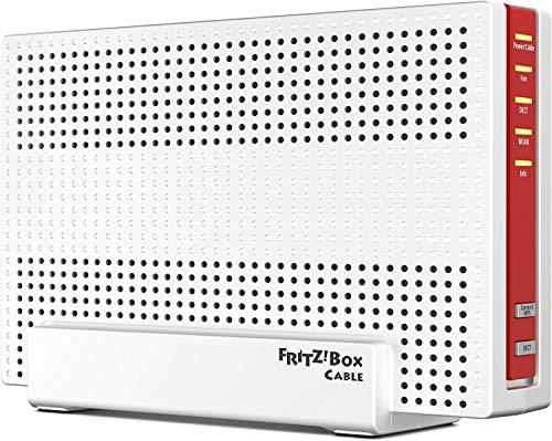 AVM FRITZ!Box 6590 Cable WLAN AC + N Router (DOCSIS-3.0-Kabelmodem, Dual-WLAN AC+N mit 1.733 Mbit/s (5 GHz) + 800 MBit/s (2,4 GHz), VoIP-Telefonanlage) von Fritz