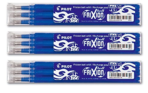 9 x Tintenrollermine, BLS-FR7-S3, 0,4 mm, blau, für Frixion Ball 2260, Set à 3 Stück von Frixion