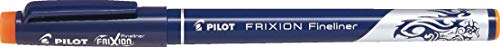 Frixion Pilot Fineliner Filzstift, 1,3 mm Spitze, radierbar, Orange, 12 Stück von Frixion