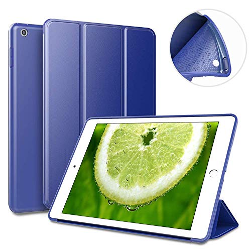 Frmarche Schutzhülle für iPad 2017/2018 Smart Silikon, ultradünn, mit Standfunktion und automatischem Sleep-Modus für iPad 9,7 Zoll blau von Frmarche