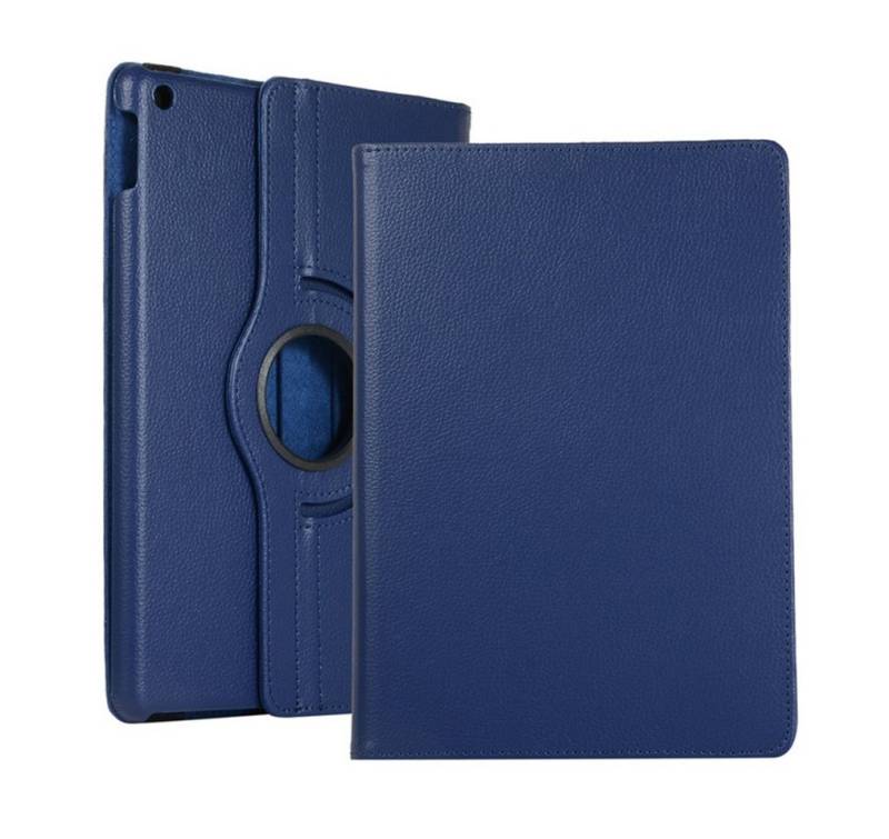 Kevin Frotscher (FroShop) Tablet-Hülle Schutzhülle für Apple iPad 10.2" 7/8/9 Generation (2021/2020/2019), 360 schwenkbar Hülle Etui Smart Cover Tasche - Farbe DUNKELBLAU von Kevin Frotscher (FroShop)
