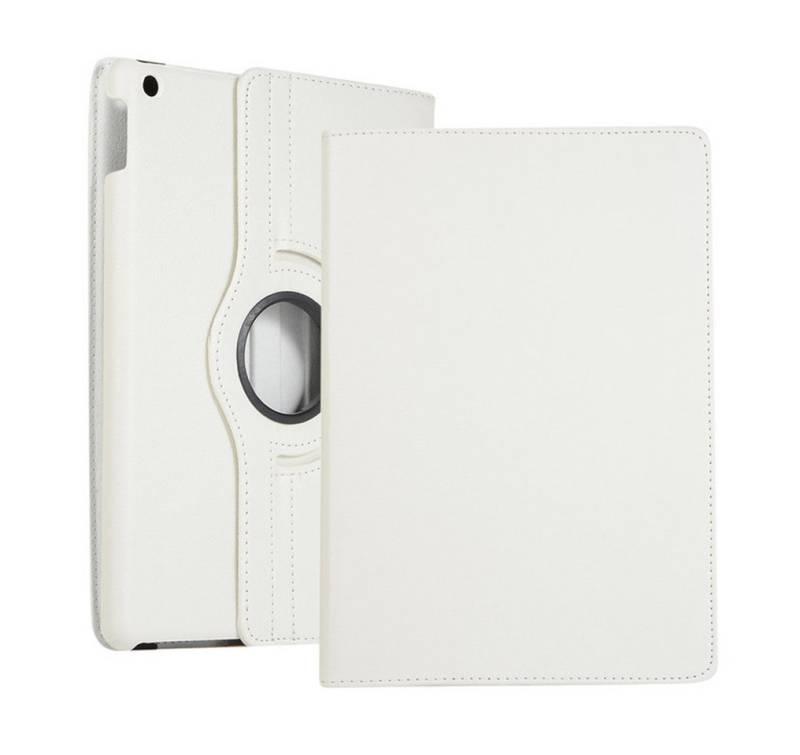 Kevin Frotscher (FroShop) Tablet-Hülle Schutzhülle für Apple iPad 10.2" 7/8/9 Generation (2021/2020/2019), 360 schwenkbar Hülle Etui Smart Cover Tasche - Farbe WEISS von Kevin Frotscher (FroShop)