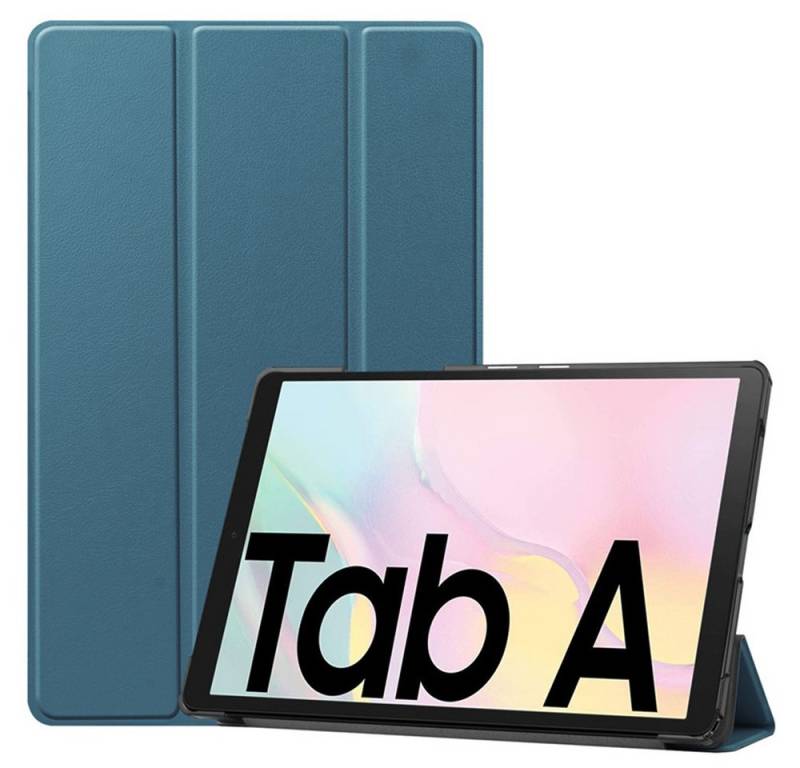 Kevin Frotscher (FroShop) Tablet-Hülle Schutzhülle für Samsung Galaxy Tab A8 10.5" (2021) Etui Case Tasche, Wake Up Sleep Smart Cover SM-X200 SM-X205 SM-X207 - Farbe MARINE GRÜN von Kevin Frotscher (FroShop)