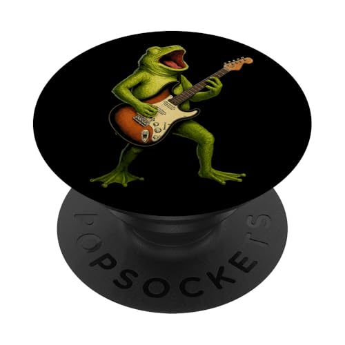 Frosch E-Gitarre Musikliebhaber Gitarristen Jungen Mädchen PopSockets Klebender PopGrip Frosch E-Gitarre Musikliebhaber Gitarristen Jungen Mädchen PopSockets Klebender PopGrip von FrogAxis1