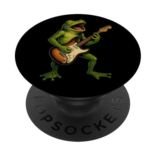Frosch E-Gitarre Musikliebhaber Gitarristen Jungen Mädchen PopSockets Klebender PopGrip Frosch E-Gitarre Musikliebhaber Gitarristen Jungen Mädchen PopSockets Klebender PopGrip von FrogAxis1