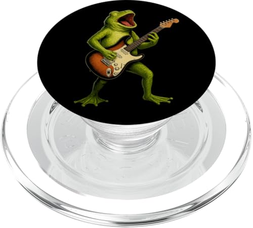 Frosch E-Gitarre Musikliebhaber Gitarristen Jungen Mädchen PopSockets PopGrip für MagSafe Frosch E-Gitarre Musikliebhaber Gitarristen Jungen Mädchen PopSockets PopGrip für MagSafe von FrogAxis1