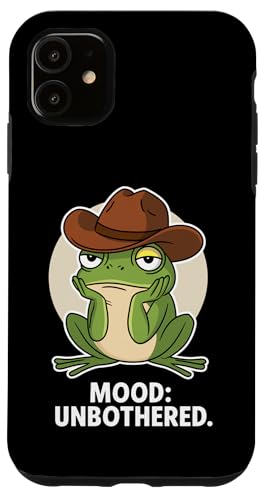Frosch Stimmung Unbothered Cowboyhut Tierliebhaber Jungen Mädchen Kinder Hülle für iPhone 11 Frosch Stimmung Unbothered Cowboyhut Tierliebhaber Jungen Mädchen Kinder Hülle für iPhone 11 von FrogAxis1
